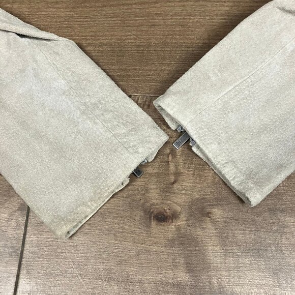 Dennis by Dennis Basso Women’s Size XS Beige Taupe Leather Jacket Full Zip NWT! - Picture 7 of 12